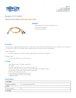 Preview for 1 page of Tripp Lite N318-05M Specification Sheet