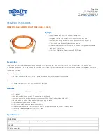 Предварительный просмотр 1 страницы Tripp Lite N320-06M Specification Sheet