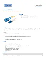 Предварительный просмотр 1 страницы Tripp Lite N366-15M Specification Sheet