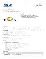 Предварительный просмотр 1 страницы Tripp Lite N370-03M Specification Sheet