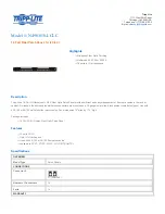 Preview for 1 page of Tripp Lite N490-016-LCLC Specification Sheet