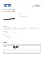 Preview for 1 page of Tripp Lite N490-016-SCSC Specification Sheet