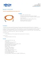 Предварительный просмотр 1 страницы Tripp Lite N520-01M Specification Sheet