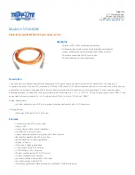 Предварительный просмотр 1 страницы Tripp Lite N520-02M Specification Sheet