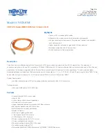 Предварительный просмотр 1 страницы Tripp Lite N520-03M Specification Sheet