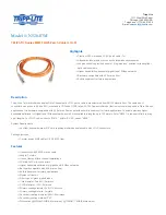 Предварительный просмотр 1 страницы Tripp Lite N520-07M Specification Sheet