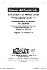 Preview for 11 page of Tripp Lite N784-001-SC-15 Owner'S Manual