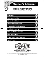 Tripp Lite N784-001-SC Owner'S Manual preview