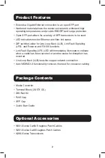 Preview for 2 page of Tripp Lite N785-H01-SFP-D Quick Start Manual