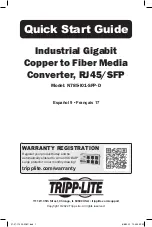 Preview for 1 page of Tripp Lite N785-I01-SFP-D Quick Start Manual