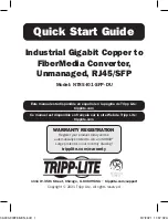 Предварительный просмотр 1 страницы Tripp Lite N785-I01-SFP-DU Quick Start Manual