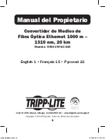 Preview for 8 page of Tripp Lite N785-INT-SC-SM Owner'S Manual