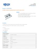 Tripp Lite NC2003SR Specifications preview