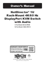 Preview for 1 page of Tripp Lite NetDirector B024-DPU08 Owner'S Manual