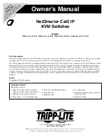 Tripp Lite NetDirector B064-016-02-IPG Owner'S Manual preview