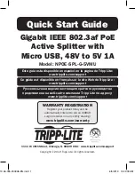 Tripp Lite NPOE-SPL-G-5VMU Quick Start Manual preview