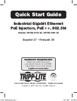 Preview for 1 page of Tripp Lite NPOEI-60W-1G Quick Start Manual