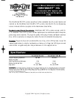 Tripp Lite OmniSmart HG Owner'S Manual Addendum preview