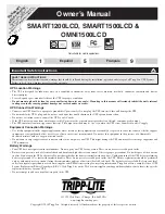 Tripp Lite OmniSmart OMNI1500LCD Owner'S Manual preview