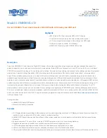 Tripp Lite OmniSmart OMNI650LCD Specification Sheet preview