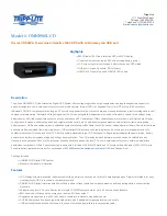 Предварительный просмотр 1 страницы Tripp Lite OmniSmart OMNI900LCD Specification Sheet