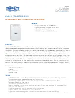 Tripp Lite OmniSmart OMNISMART1050 Specification Sheet предпросмотр