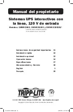 Preview for 10 page of Tripp Lite OmniSmart OMNIVS800 Owner'S Manual