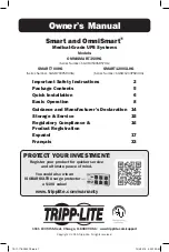 Preview for 1 page of Tripp Lite OMNISMART350HG Owner'S Manual