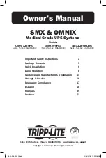 Tripp Lite OMNIX Series Owner'S Manual preview