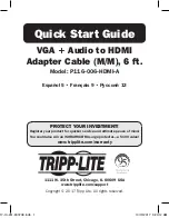 Preview for 1 page of Tripp Lite P116-006-HDMI-A Quick Start Manual