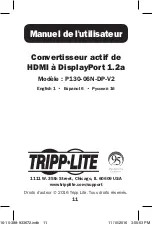 Предварительный просмотр 11 страницы Tripp Lite P130-06N-DP-V2 Owner'S Manual