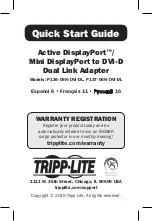 Предварительный просмотр 1 страницы Tripp Lite P134-06N-DVI-DL Quick Start Manual