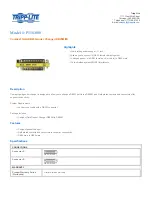 Preview for 1 page of Tripp Lite P156-000 Specification Sheet