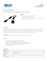 Предварительный просмотр 1 страницы Tripp Lite P502-025-RA Specification Sheet