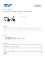 Tripp Lite P504-025-P Specification Sheet предпросмотр