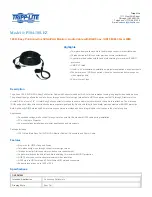 Preview for 1 page of Tripp Lite P504-100-EZ Specification Sheet