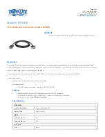 Предварительный просмотр 1 страницы Tripp Lite P510-006 Specification Sheet