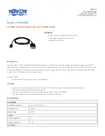 Preview for 1 page of Tripp Lite P566-010 Specification Sheet