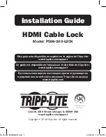 Предварительный просмотр 1 страницы Tripp Lite P568-000-LOCK Installation Manual