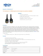 Preview for 1 page of Tripp Lite P568-050-P Specifications