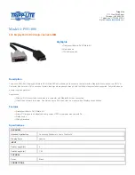 Tripp Lite P581-006 Specification Sheet preview