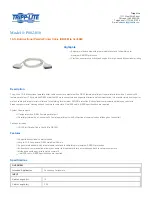 Preview for 1 page of Tripp Lite P602-010 Specification Sheet