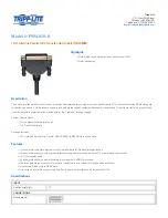 Tripp Lite P804-010-R Specifications предпросмотр