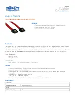 Предварительный просмотр 1 страницы Tripp Lite P940-19I Specification Sheet