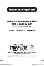 Предварительный просмотр 7 страницы Tripp Lite P960-001-MSATA Owner'S Manual