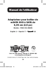 Предварительный просмотр 13 страницы Tripp Lite P960-001-MSATA Owner'S Manual