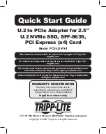 Preview for 1 page of Tripp Lite PCE-U2-PX4 Quick Start Manual