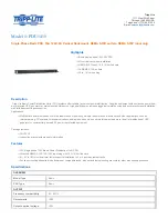 Preview for 1 page of Tripp Lite PDU1415 Specifications