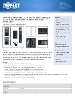 Tripp Lite PDU3MV6H50 Brochure & Specs preview