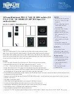 Tripp Lite PDU3VN3L2120 Quick Manual preview
